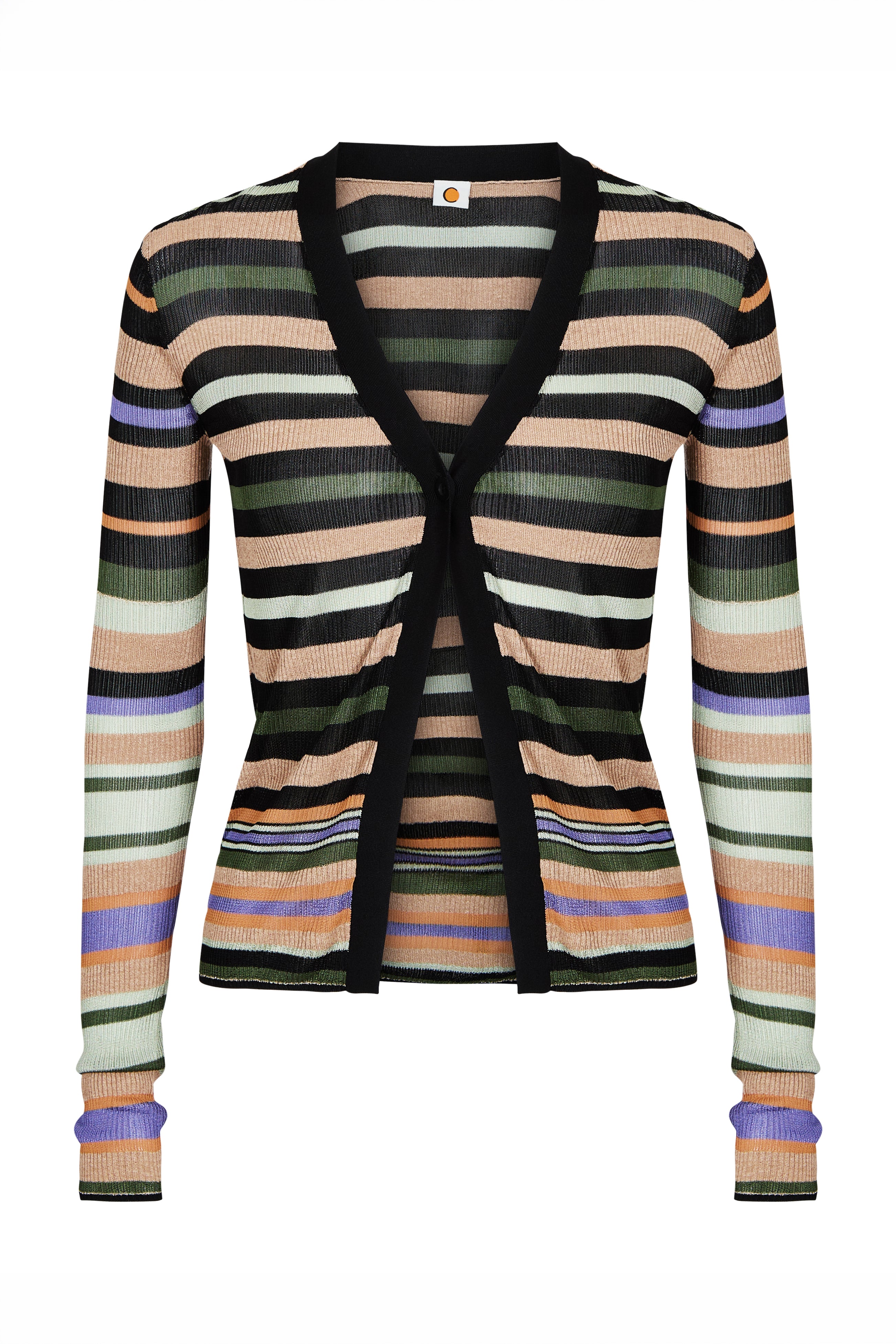 linear cardigan in stripe – tropic of c