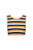 C muscle tee in parasol stripe eco terry