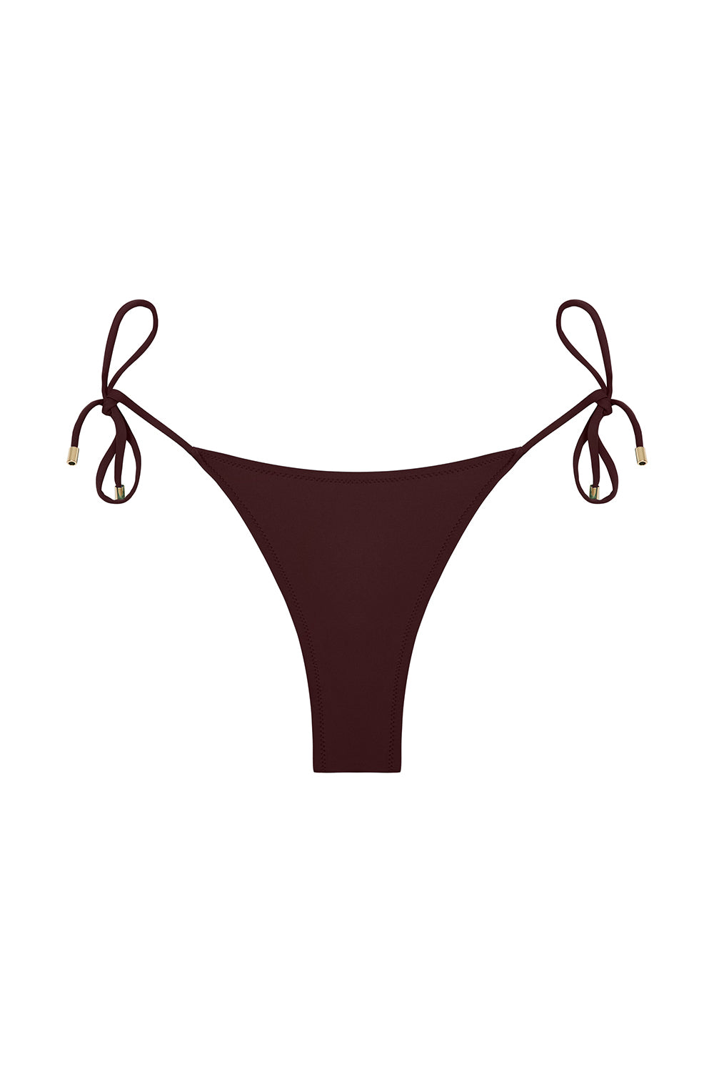 praia bottom with gold tips in fig eco compression