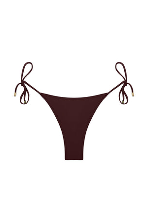 praia bottom with gold tips in fig eco compression