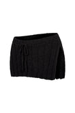 yasmeen split mini skirt in black