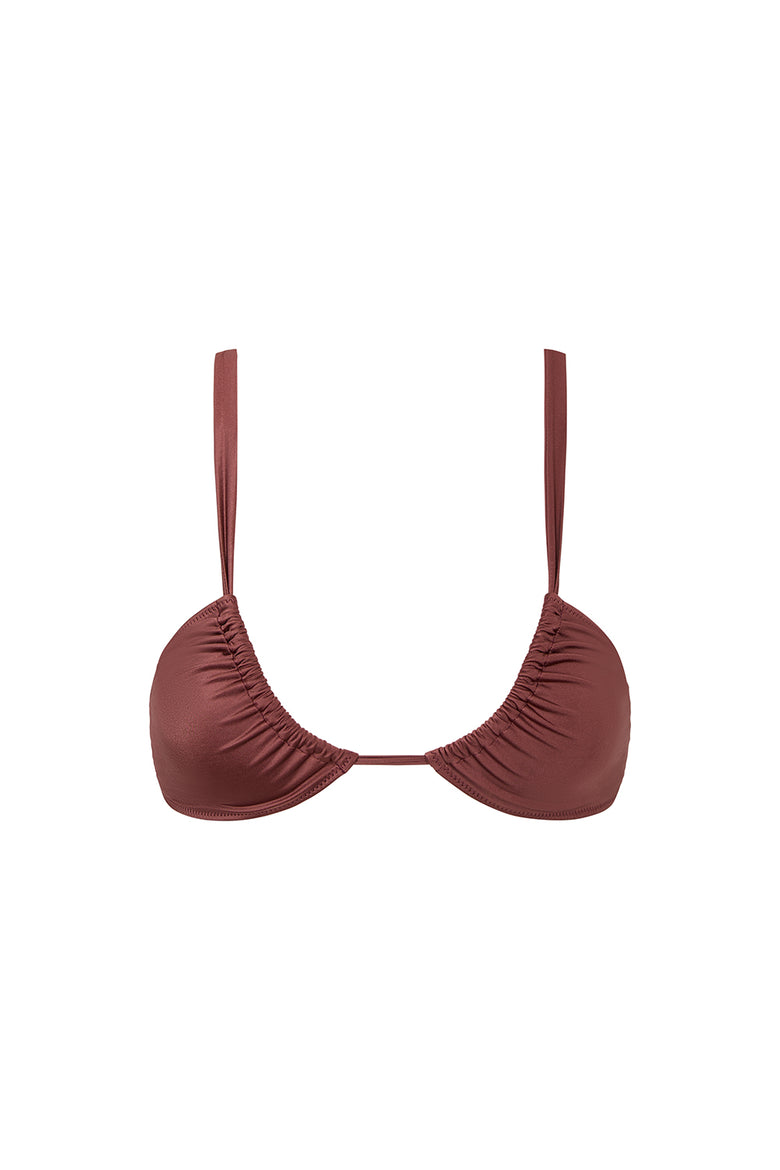 solanas top in chestnut