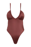 solanas one piece in chestnut