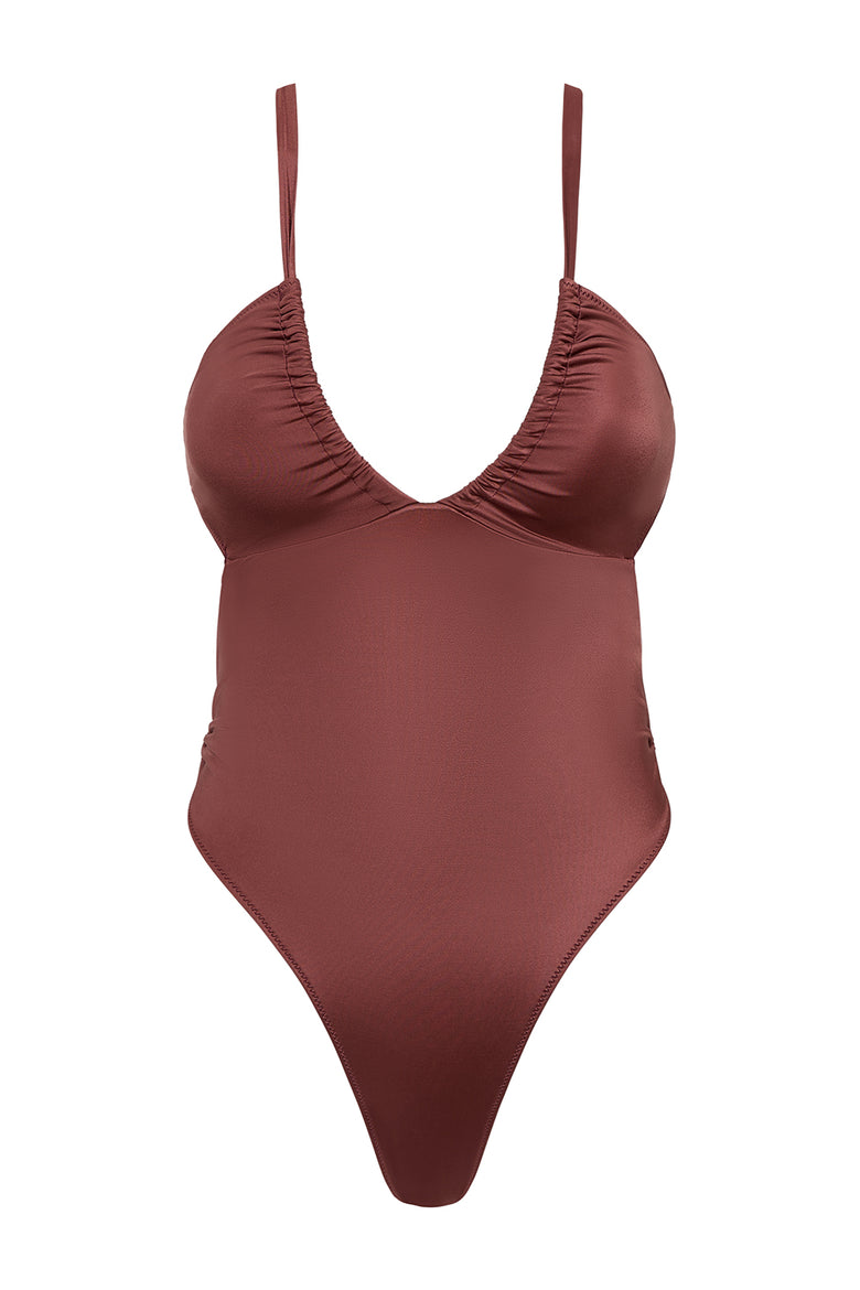 solanas one piece in chestnut