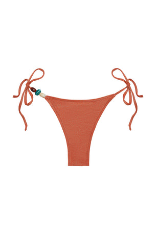 praia bottom in ginger lurex
