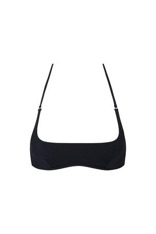 hamaca top in black eco compression