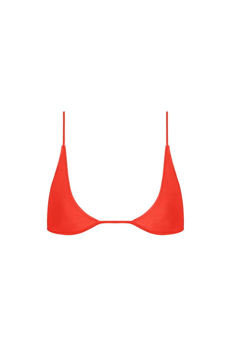 universo bralette in tomato soft compression