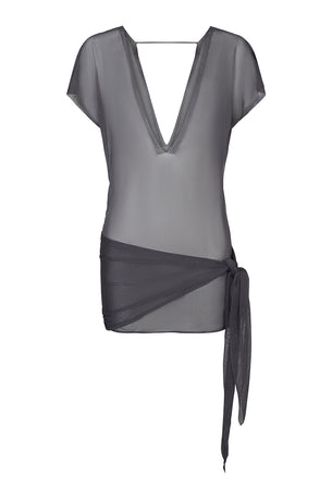 karoo sarong dress in slate