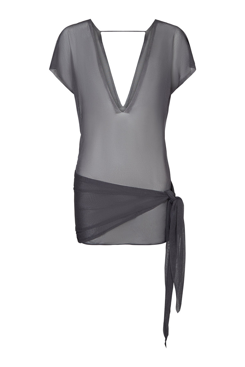 karoo sarong dress in slate
