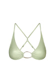 ring universo bralette in pistachio foil