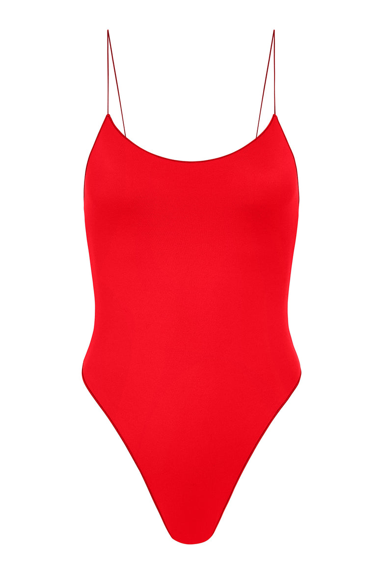 the C one piece in tomato soft compression