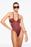 solanas one piece in chestnut