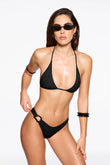 orb back universo bralette in black soft compression