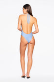 halo one piece in sky lurex