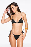 luxe equator top in black terra