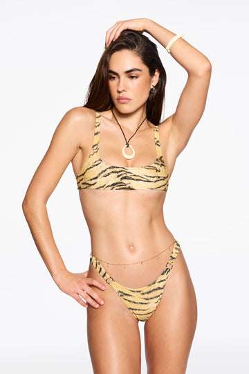 skinny bralette in tigresa