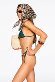 globe equator top in midnight jade