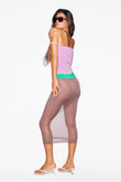 maya dress in colorblock