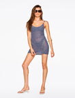 mira dress in smoke