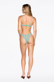 curve bottom in aqua plaid