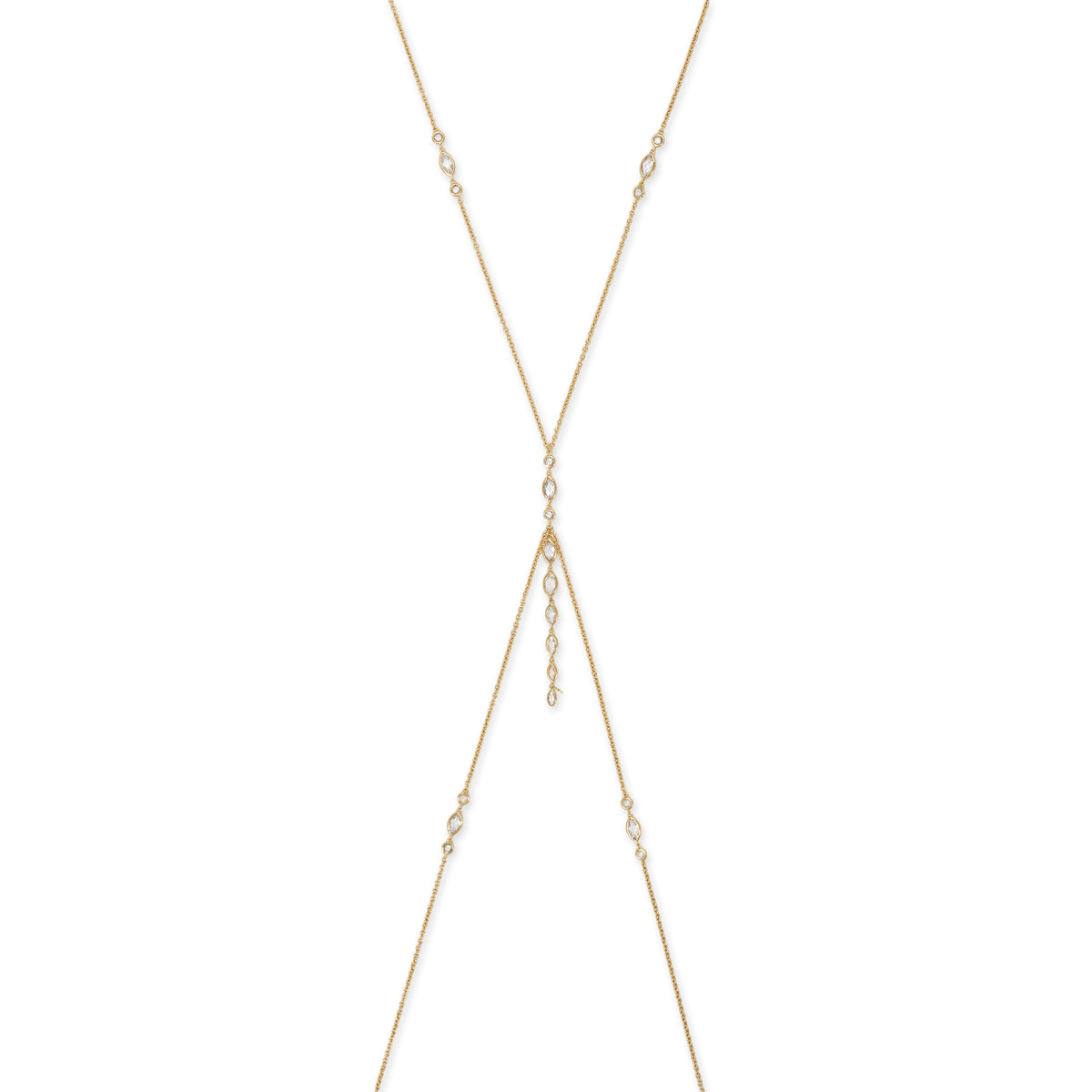 jacquie aiche x toc jupiter body chain in gold