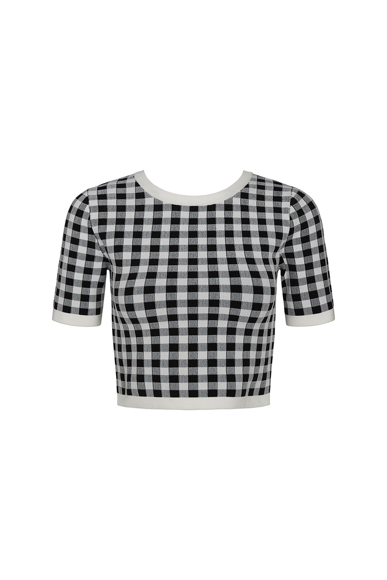 la plage shirt in black and white