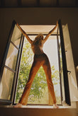 vida pants in rust
