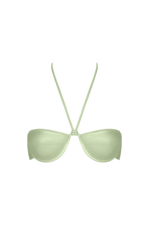 mariel top in pistachio foil