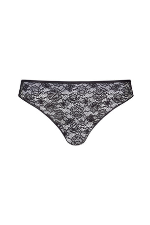 lace lo bottom in black