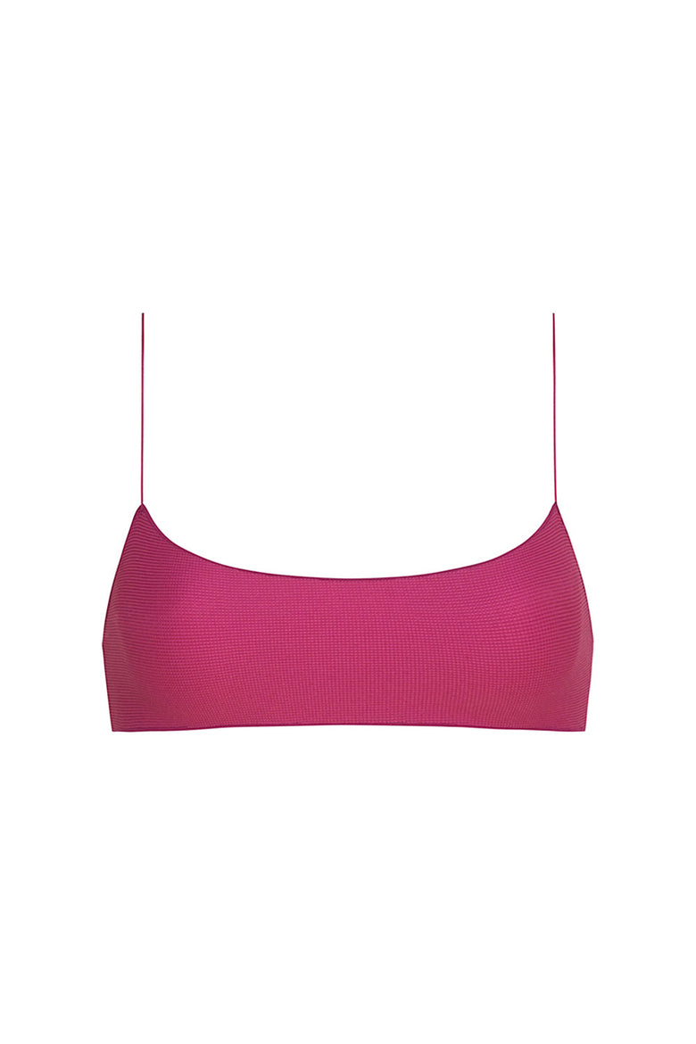 the C bralette in orchid texture