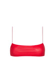 the C bralette in rosso gloss