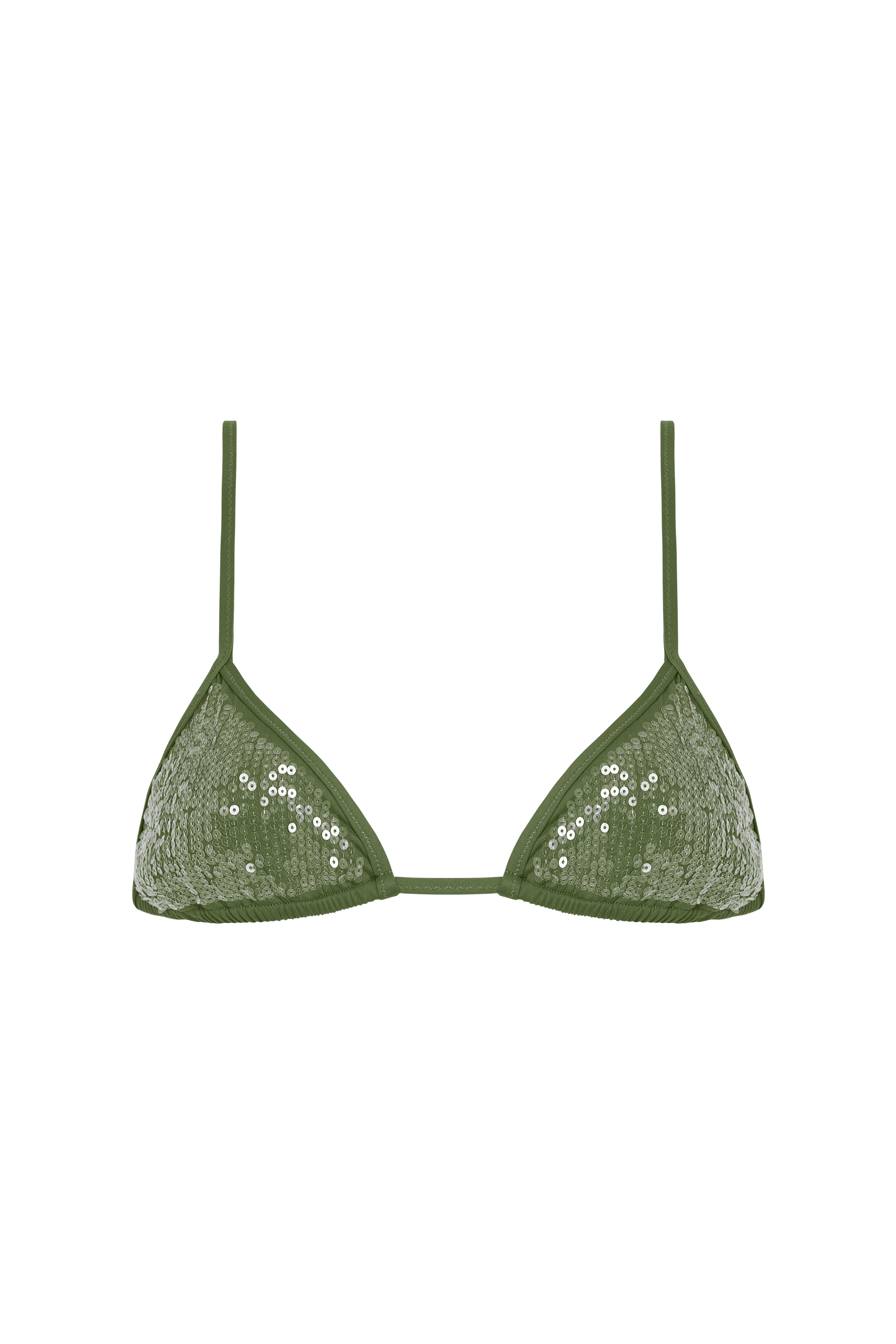 sequin equator top in fern