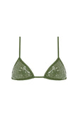 sequin equator top in fern