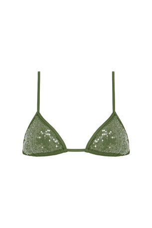 sequin equator top in fern