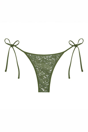 sequin praia bottom in fern
