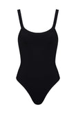 floe one piece in black eco-compression