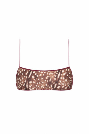 the C bralette in golden fawn