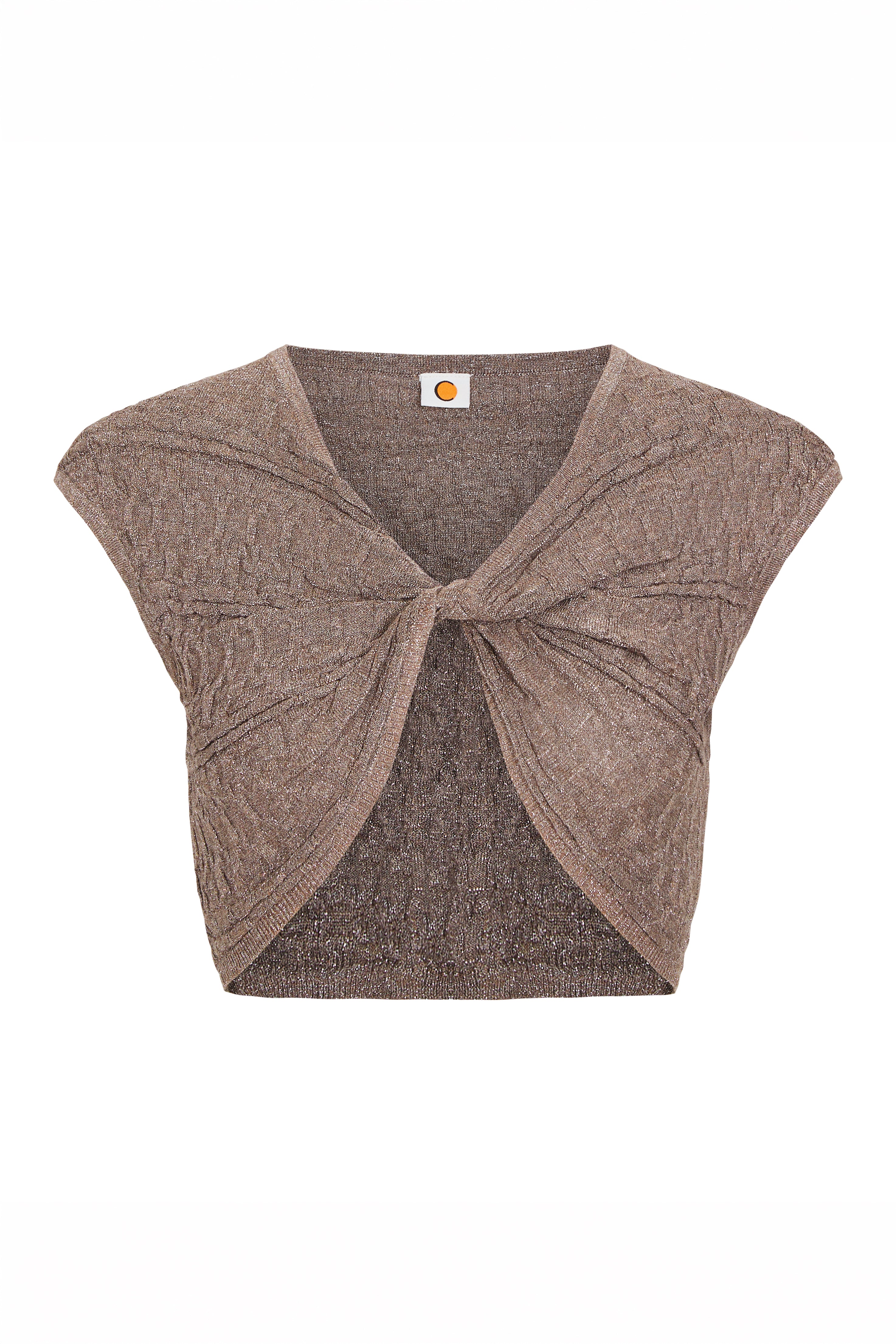 Tropic of C x Victoria's Secret | izu twist top in taupe with