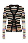 linear cardigan in stripe