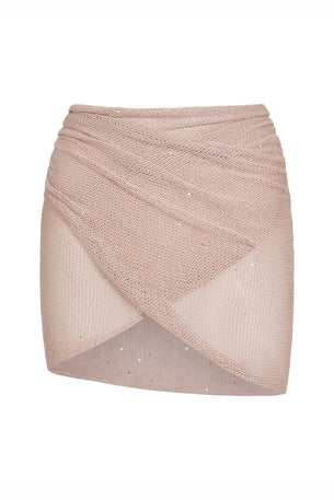 lumiere skirt in sequin mineral