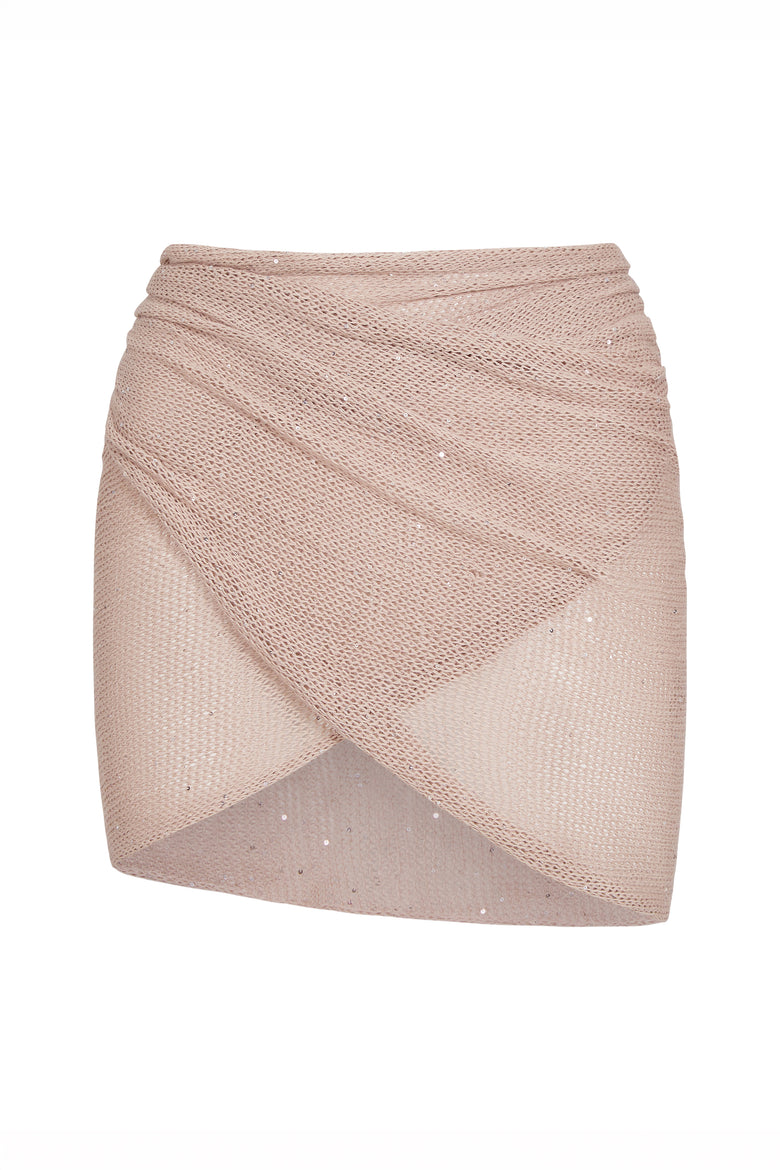 lumiere skirt in sequin mineral