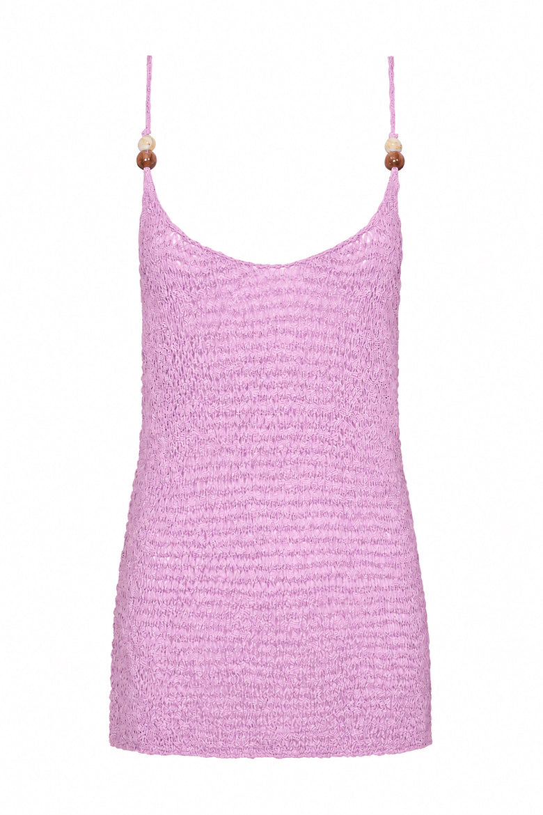 mira dress in soft orchid