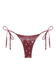 praia bottom in hibiscus bandana eco terry