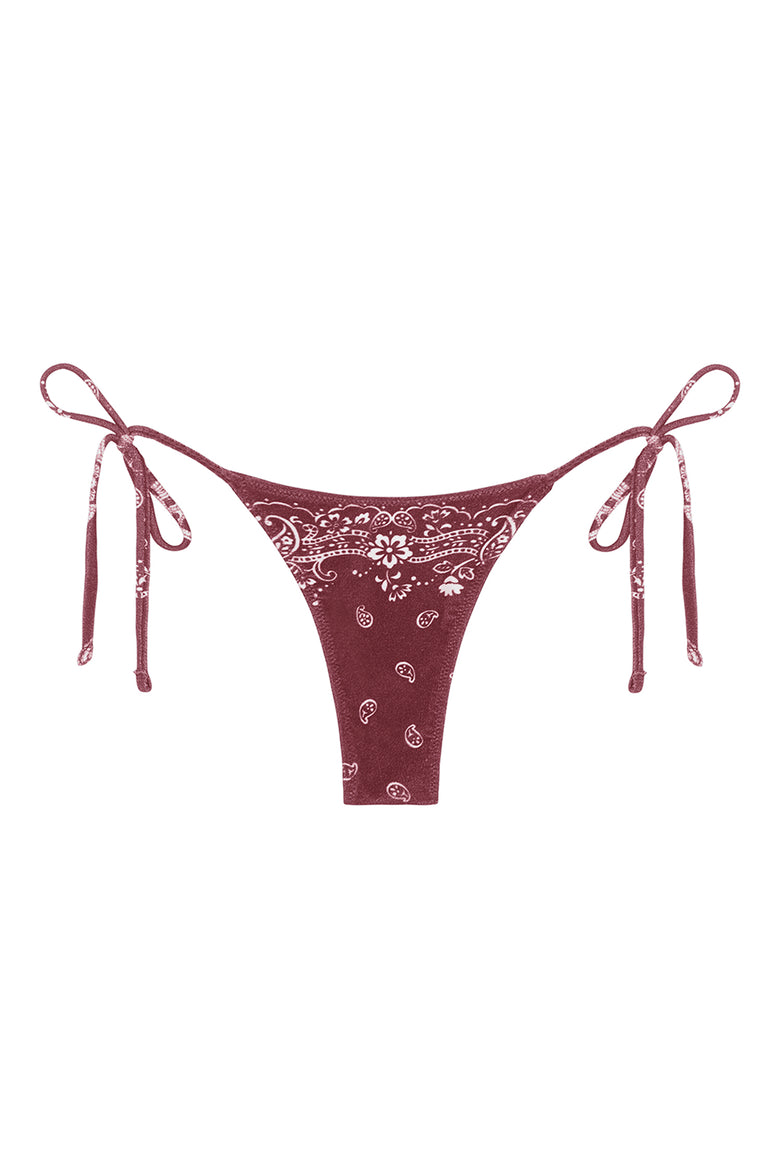 praia bottom in hibiscus bandana eco terry