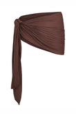 souk wrap skirt in chocolate