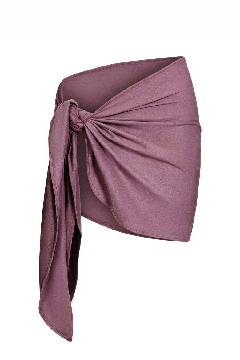 souk wrap skirt in dusty plum