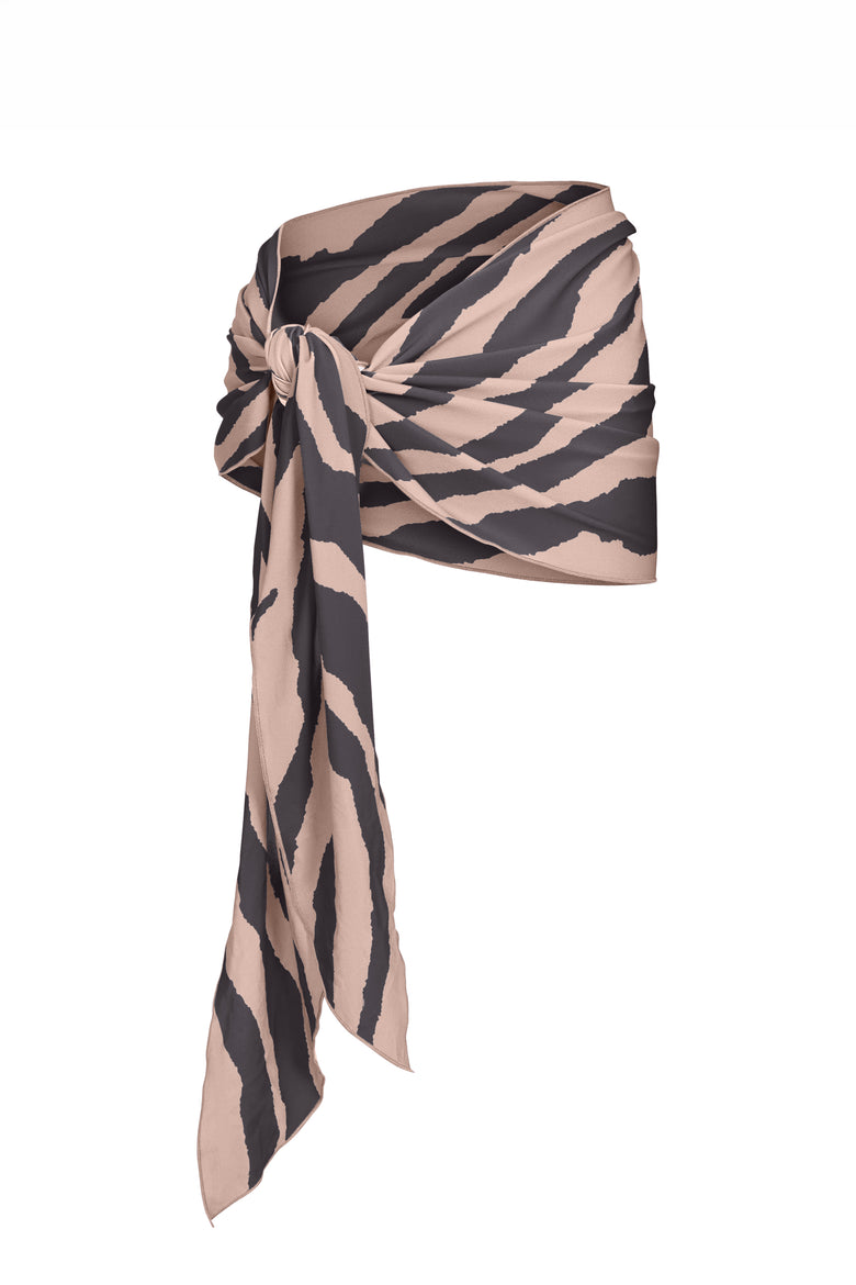 souk wrap skirt in zebra
