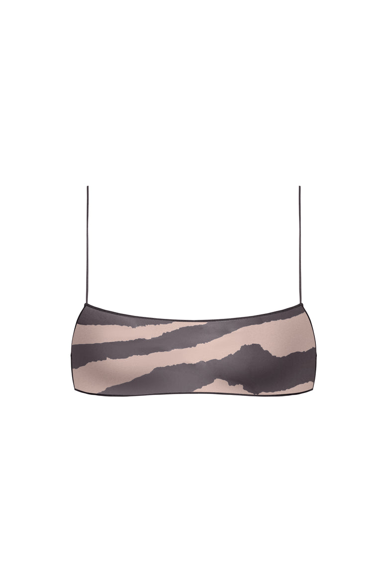 the C bralette in zebra