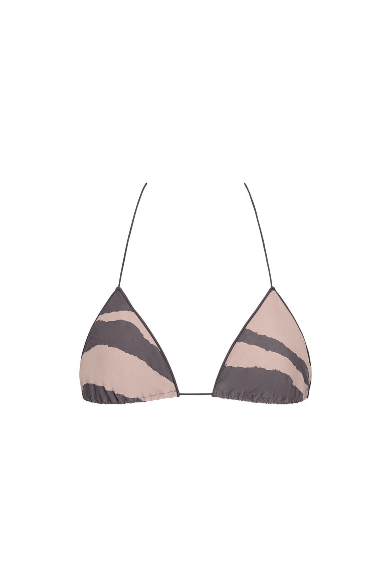 the C praia top in zebra