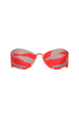 mariel top in zebra tomato